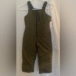 NWT Old Navy Green Snow Bib Overalls for Kids Size 4T